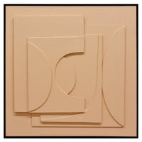 Thumbnail for 80X80cm Panorama Dimensions II Black Framed Hand Painted Canvas 3D Wall Art