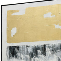 Thumbnail for 120X120cm Tonal Trilogy Black Framed Hand Painted Canvas Wall Art