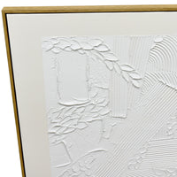 Thumbnail for 70X90cm Plaster Panorama Dark Wood Framed Hand Painted Canvas Wall Art