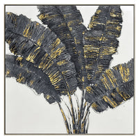 Thumbnail for 100X100cm Noir Luminescence Light Wood Framed Hand Painted Canvas Wall Art