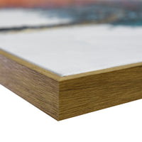 Thumbnail for 140X70cm Chromatic Breeze Dark Wood Framed Hand Painted Canvas Wall Art