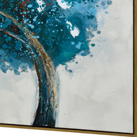 Thumbnail for 140X70cm Chromatic Breeze Dark Wood Framed Hand Painted Canvas Wall Art