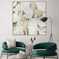 Thumbnail for 100X100cm Soft Essence Gold Framed Hand Painted Canvas Wall Art