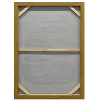Thumbnail for 60X90cm Pebble Mosaic Dark Wood Framed Hand Painted Canvas Wall Art