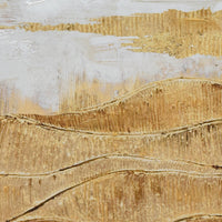 Thumbnail for 90X120cm Golden Horizon Champagne Framed Canvas Wall Art
