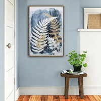 Thumbnail for 70X100cm Lustrous Foliage Dark Wood Framed Canvas Wall Art