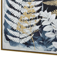Thumbnail for 70X100cm Lustrous Foliage Dark Wood Framed Canvas Wall Art