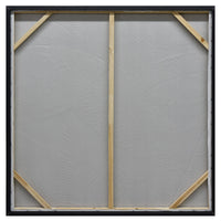 Thumbnail for 100X100cm Emerald Oasis: Leaves of Serenity Champagne Framed Hand Painted Canvas Wall Art