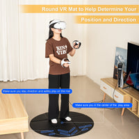 Thumbnail for DEVASO Foldable VR Mat, Round Anti Fatigue Large Mat, Anti-Slip and Comfortable