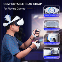 Thumbnail for DEVASO Adjustable Head Strap for Playstation VR2, Reduced Pressure Lightweight