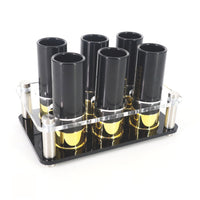 Thumbnail for Hunting Gift 12 Black Gauge Shotgun Shell Shot Glasses Set with PU Leather Bag