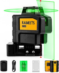 Thumbnail for KAIWEETS KT360B Green Laser Level Self Leveling Horizontal Vertical Line Laser Level