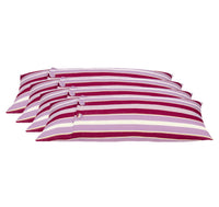 Thumbnail for Pack of 4 Coste Fuchsia 35x70cm Multicoloured Striped Cushion Cover