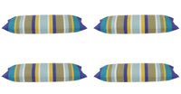 Thumbnail for Pack of 4 Corban Royal  Rectangle 35x70cm Striped Multicoloured Cushion Cover