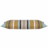 Thumbnail for Corban Aqua Rectangle 35x70cm Striped Multicoloured Cushion Cover Nautical