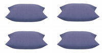 Thumbnail for Pack of 4 Elements Indigo Blue Base Colour Square Cushion Covers