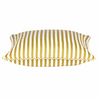 Thumbnail for Dandi Mustard Yellow & White Striped Cushion Cover 40x40cm