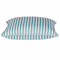 Thumbnail for Dandi Pale Aqua Blue / Green & White Striped Cushion Cover 40x40cm