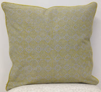 Thumbnail for Azuk Mustard Yellow & Grey Cushion Cover