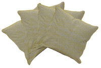 Thumbnail for Pack of 4 Azuk Mustard Yellow & Grey 50cm x 50cm Cushion Covers