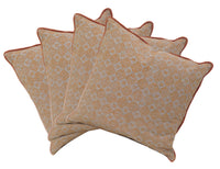 Thumbnail for Pack of 4 Azuk Orange & Grey Cushion Covers 50cm x 50cm
