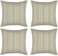 Thumbnail for Pack of 4 Finn Yellow Multicoloured Retro Cushion Cover