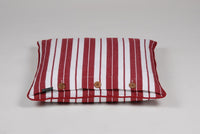 Thumbnail for Aqua Red & White Striped Cushion Cover