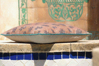 Thumbnail for Aldo Petrol Moroccan Design Multicoloured Cushion Cover