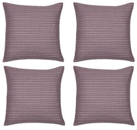 Thumbnail for Pack of 4 Fern Rose Soft Pink & White 50x50cm Cushion Covers. Made In Europe.