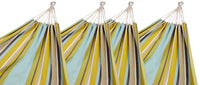 Thumbnail for Pack of 4 Corban Aqua Hammocks Multicoloured Stripes 220x140cm