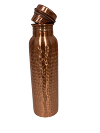Thumbnail for Copper Water Bottle - Hammered Finish