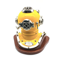 Thumbnail for US Navy Mark V Diving Helmet Miniature 230mm - Yellow