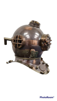 Thumbnail for US Navy Mark V Diving Helmet – Dark Antique Finish