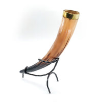 Thumbnail for Viking Drinking Horn with Iron Stand