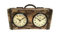 Thumbnail for Table Clock - Brick Mould Dual Dial