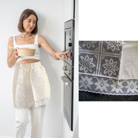 Thumbnail for Army and Navy Lace Apron Cream