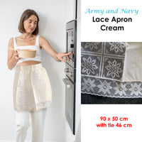 Thumbnail for Army and Navy Lace Apron Cream