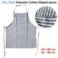 Thumbnail for My Hub Polyester Cotton Striped Apron