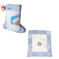 Thumbnail for Cute Bear Blue Coral Fleece Baby Blanket 75 x 90 cm