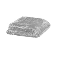 Thumbnail for Soft Plain Faux Mink Blanket Queen Silver