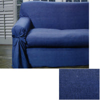 Thumbnail for Navy Blue Dots Sofa Cover 1 to 2 Seater 230 X 360cm