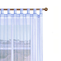 Thumbnail for 1 Piece Organza Tab Top Curtain 110 x 213 cm Blue