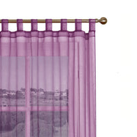 Thumbnail for 1 Piece Organza Tab Top Curtain 110 x 213 cm Plum