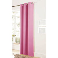 Thumbnail for Bloomington One Panel of Easy Care Eyelet Curtains Pink 120 x 221 cm