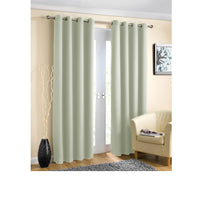 Thumbnail for Pair of Blockout Plain Eyelet Curtains Beige