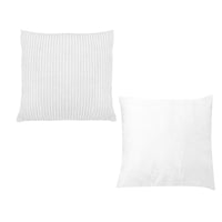 Thumbnail for Pair of Calico Cordury Cushions White