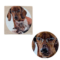 Thumbnail for Tapestry Pet Cat Dog Square Cushion Cover Design 4
