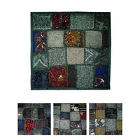 Thumbnail for Hand Crafted Beaded Cushion Cover Forest