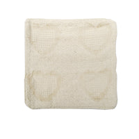 Thumbnail for Cotton Knitted Cushion Cover Heart Natural