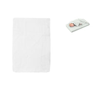 Thumbnail for White Bassinet Fitted Sheet with a Flat Sheet Sewed Attached